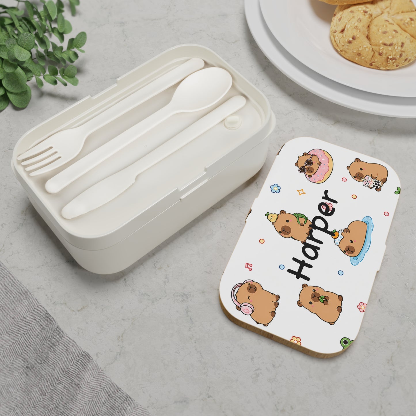 Personalized Capybara Lunch Box