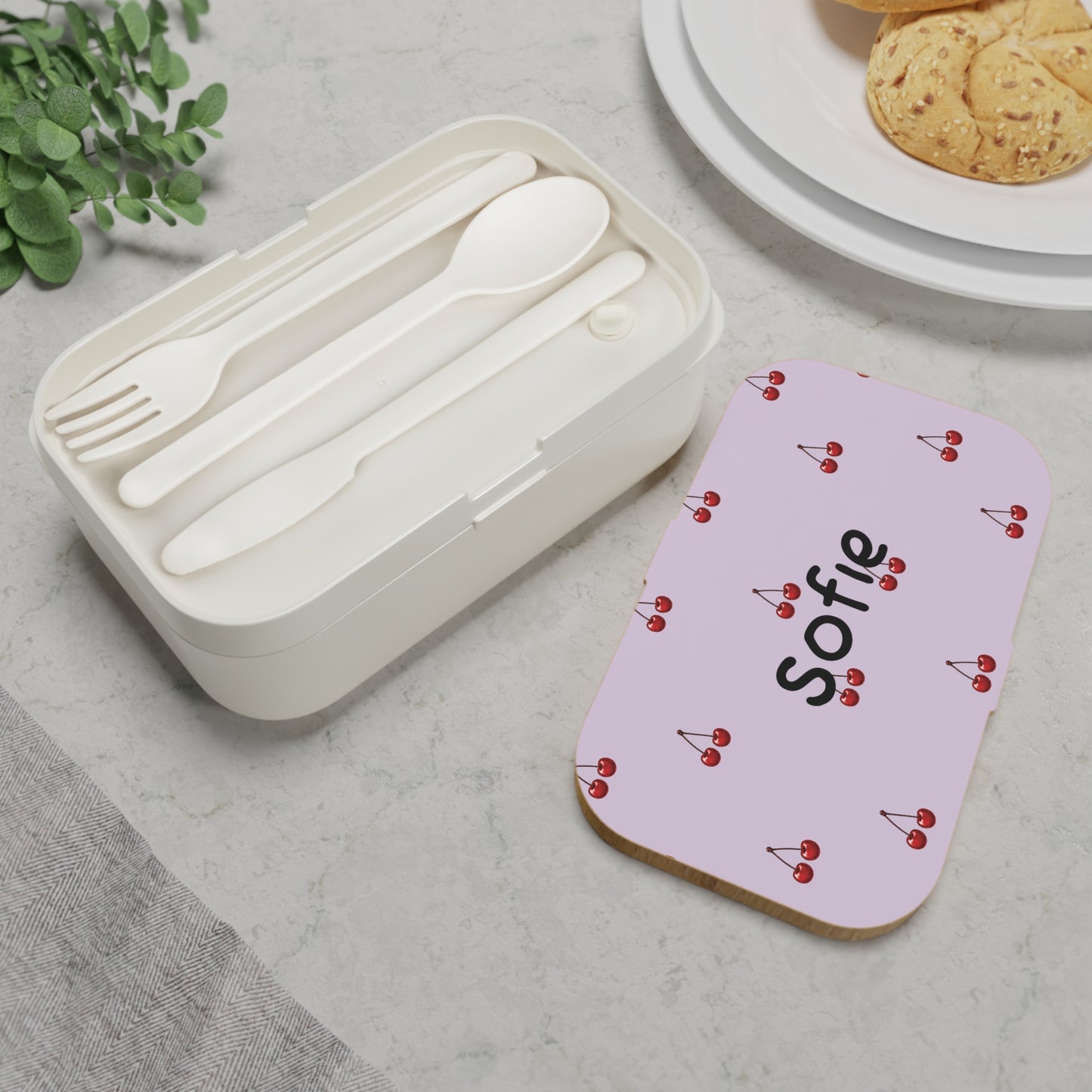 Personalized Cherry Lunch Box
